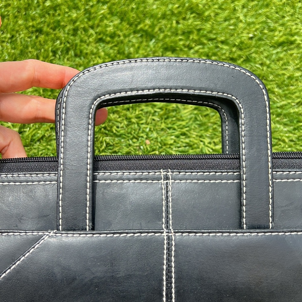 NWT Wilsons Executive Portfolio Black Leather - Picture 5 of 14